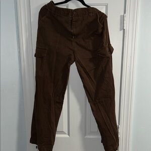 Rewind Women's Brown Cargo Pants